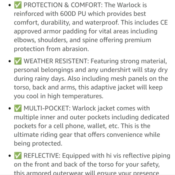 Viking Cycle Warlock Armored Mesh Motorcycle Textile Jacket for Women - SIZE 4XL - Picture 8 of 9